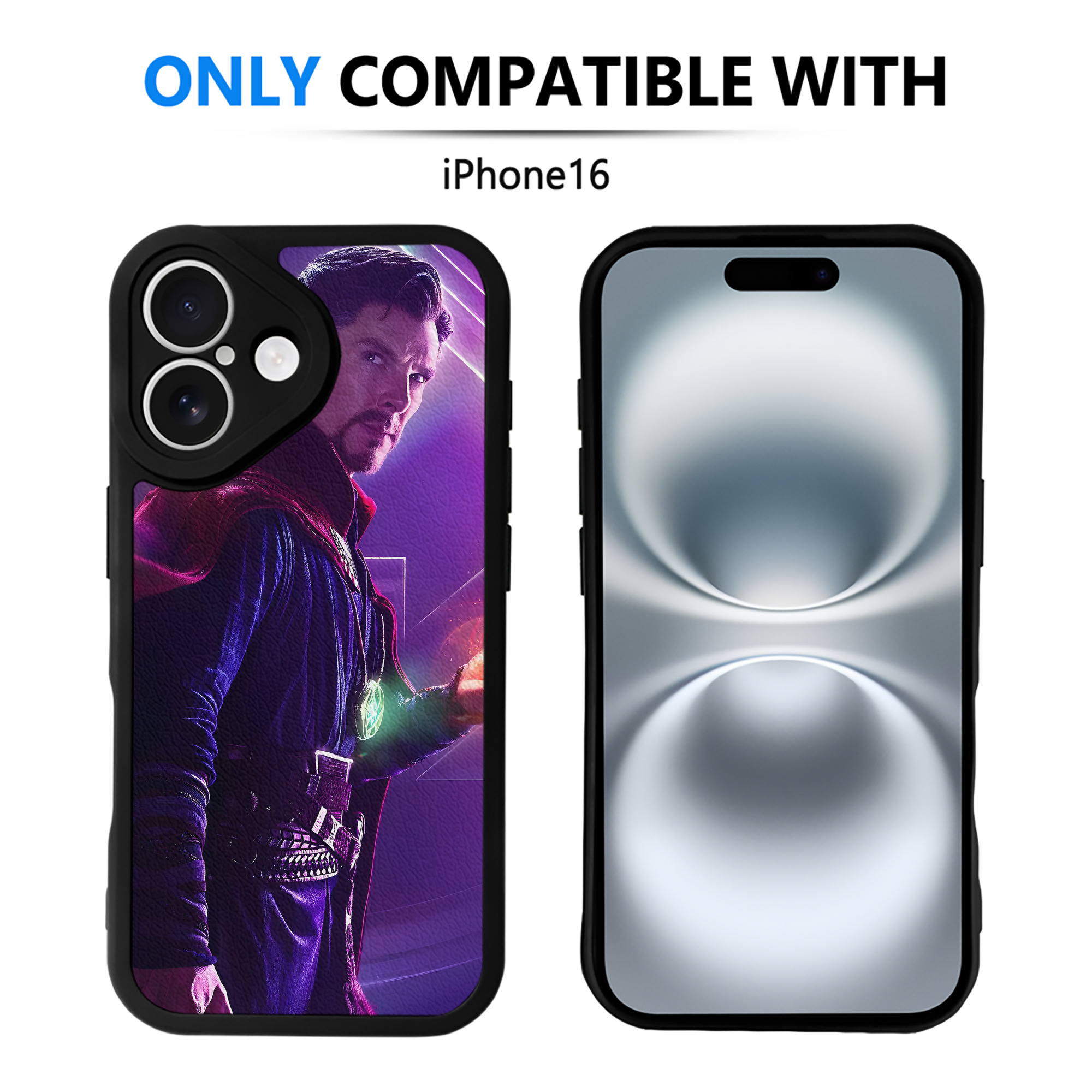 （画像用） アベンジャーズ The Avengers 【iPhone 16シリーズ対応】シリコンスマホケース（レザー調） 材質：シリコン